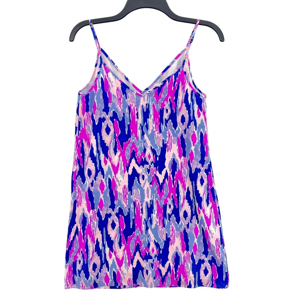 Lilly Pulitzer‎ Lela Silk Mini Slip Dress "Amethyst One Too Many" Size XS